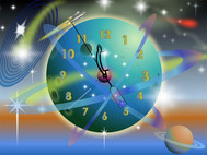 Rocket Clock ScreenSaver screenshot